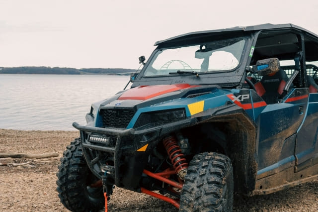 Buggy on the shore
